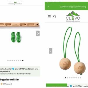 Wooden Kids Climbing Board with Green Ropes -